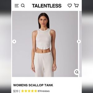 Talentless Women's Scallop Tank